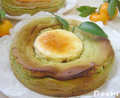 柚子抹茶あんこチーズケーキ