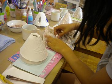 陶芸でライト制作１.jpg