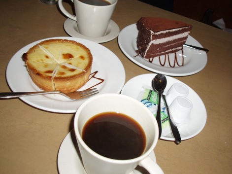 デザートとコーヒー