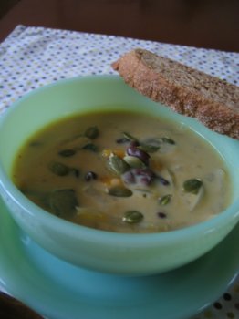 南瓜と小豆のスープ