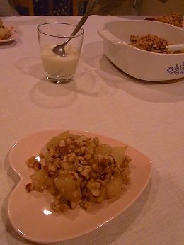 りんごとなっつ