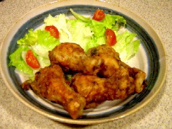 圧力鍋下処理のフライドチキン