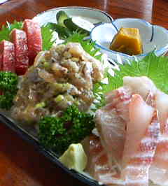 魚　三点盛刺身