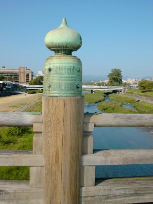 三条大橋の擬宝珠