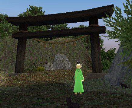 鳥居の上に怪異の居る様な昔話があったと思うのですが何でしたっけ…！