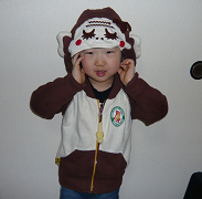 ウキウキモンキーのパーカー♪