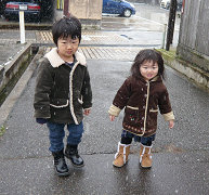 雪降ってたよ～！！