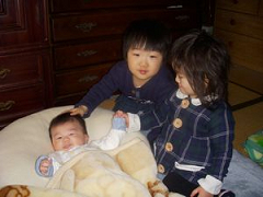 従兄弟と一緒に♪