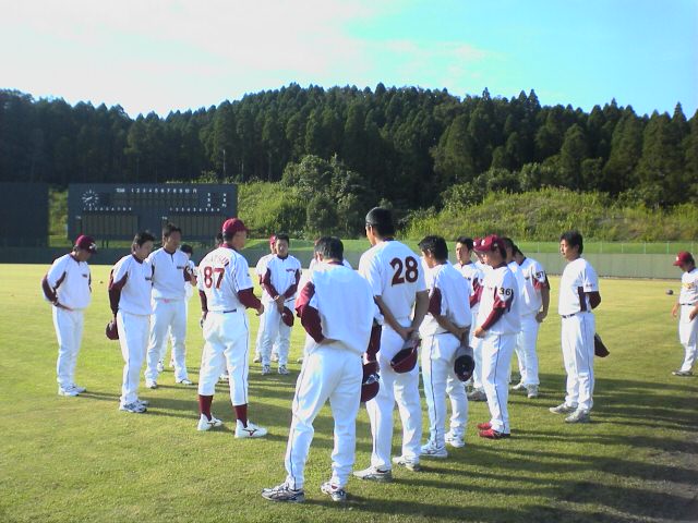 試合前松井監督