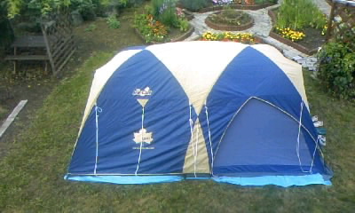 お庭でキャンプ