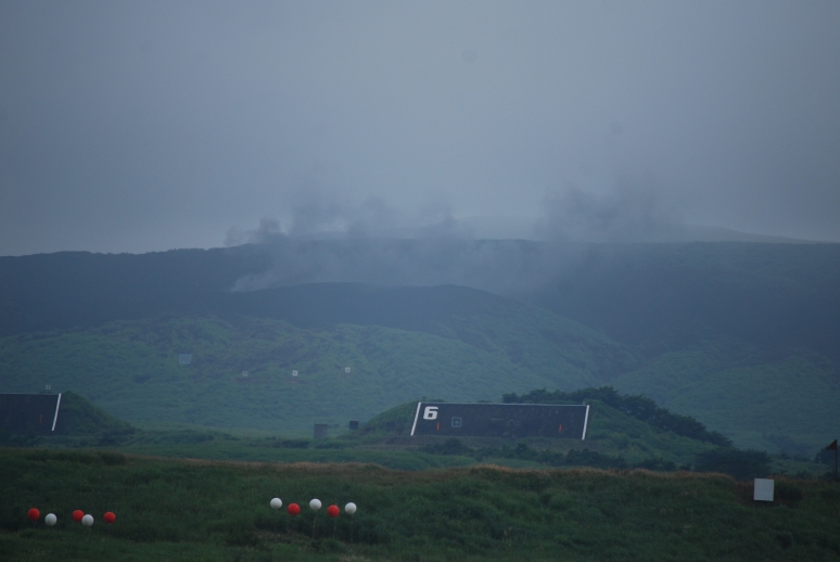 富士の麓へ着弾