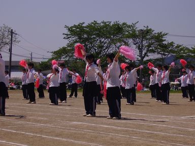 赤組集団ダンス