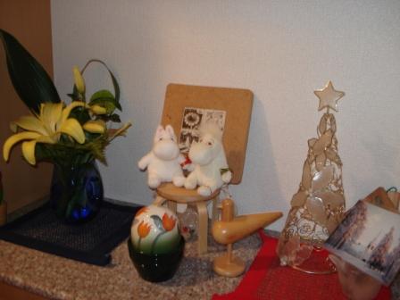 我が家の玄関でムーミンが待ってます！