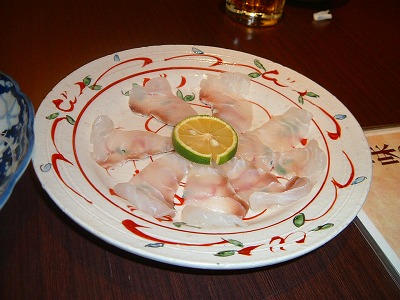 角上楼鯛しゃぶ