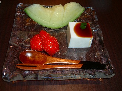 角上楼夕食デザート