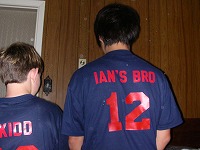 I with the redsox shirt
