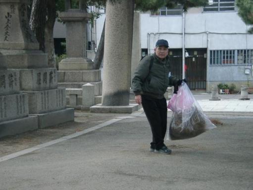 お掃除ボラ　住吉大社1