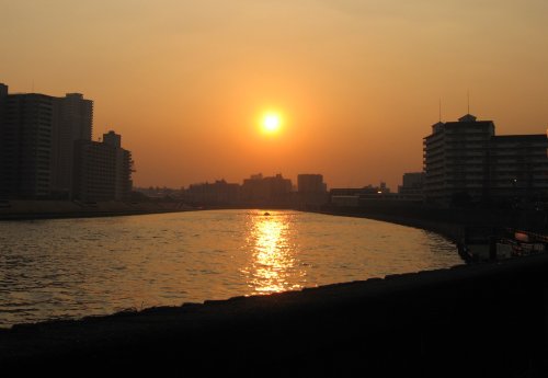 隅田川夕景