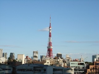 ヒルズからの東京タワー