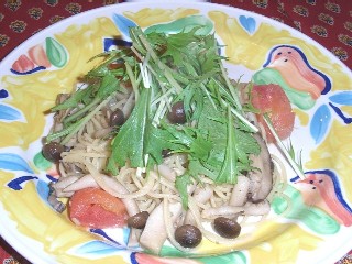 キノコパスタ