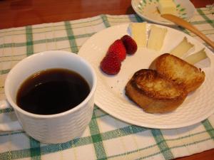 中華鍋で焙煎して、朝食でコーヒーを(⌒-⌒)
