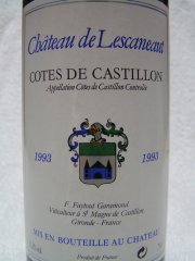 20061110 Chateau de Lescaneaut 1993 - Cotes de Castillon s.jpg