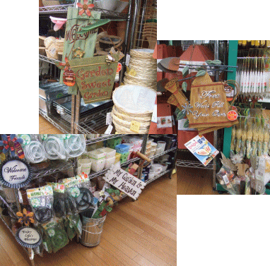 100円ショップ　ガーデニングコーナー