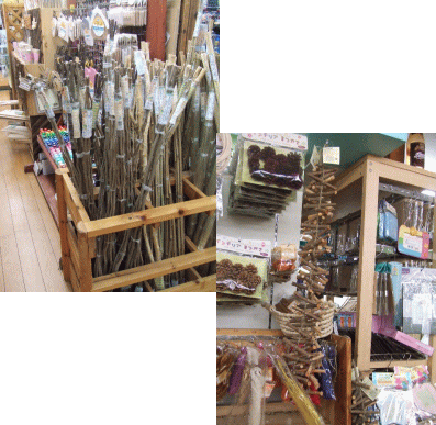 100円ショップ　ガーデニング資材コーナー