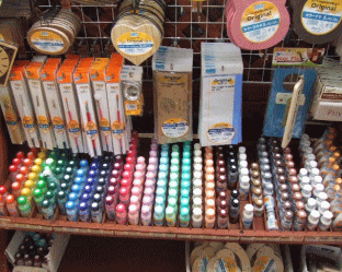 100円ショップ　トールペイントコーナー