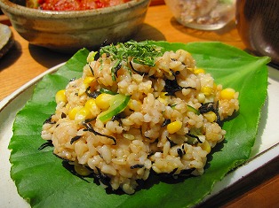 とうろこしと胡瓜のご飯