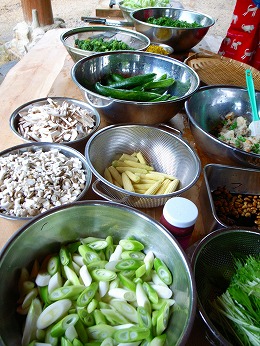 今日の材料たち