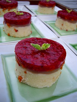 ブルーベリーババロア　1