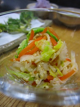 切干大根梅酢炒め