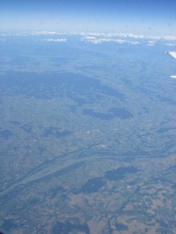 飛行機から