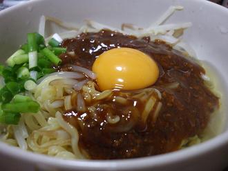 2009.09.30の晩ごはん　ジャージャー麺.jpg