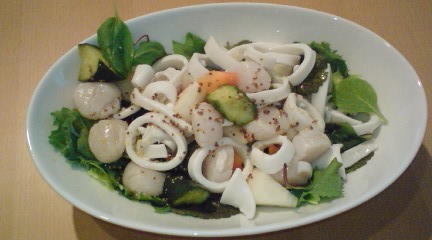 甘酢野菜と海鮮のサラダ