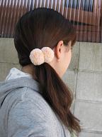 ぼんぼんゴムを着けたワタシ^^