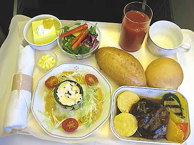 機内食・JL702 C HKG→KIX　'10.Aug.22