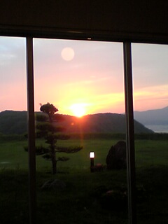 田平からの夕日