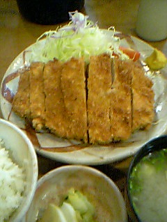 竹亭　上ロース定食