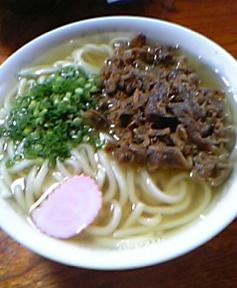 金峰山　肉うどん大盛