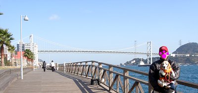 20091227関門海峡と関門橋