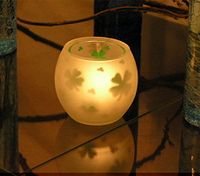 四つ葉　クローバー　キャンドル