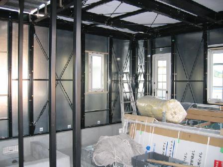 建て方１日目内部