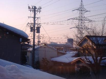 北陸の夕暮れ