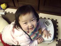 加湿器でニコニコ