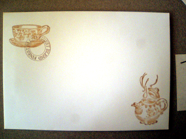 第1回こどものかおカード交換会のワタシのカード・封筒