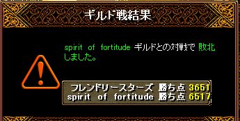 FS1108ｖｓ『spirit of fortitude』戦積