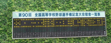 出場校宿泊先一覧