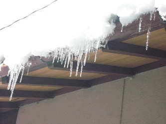 ツララもできてる